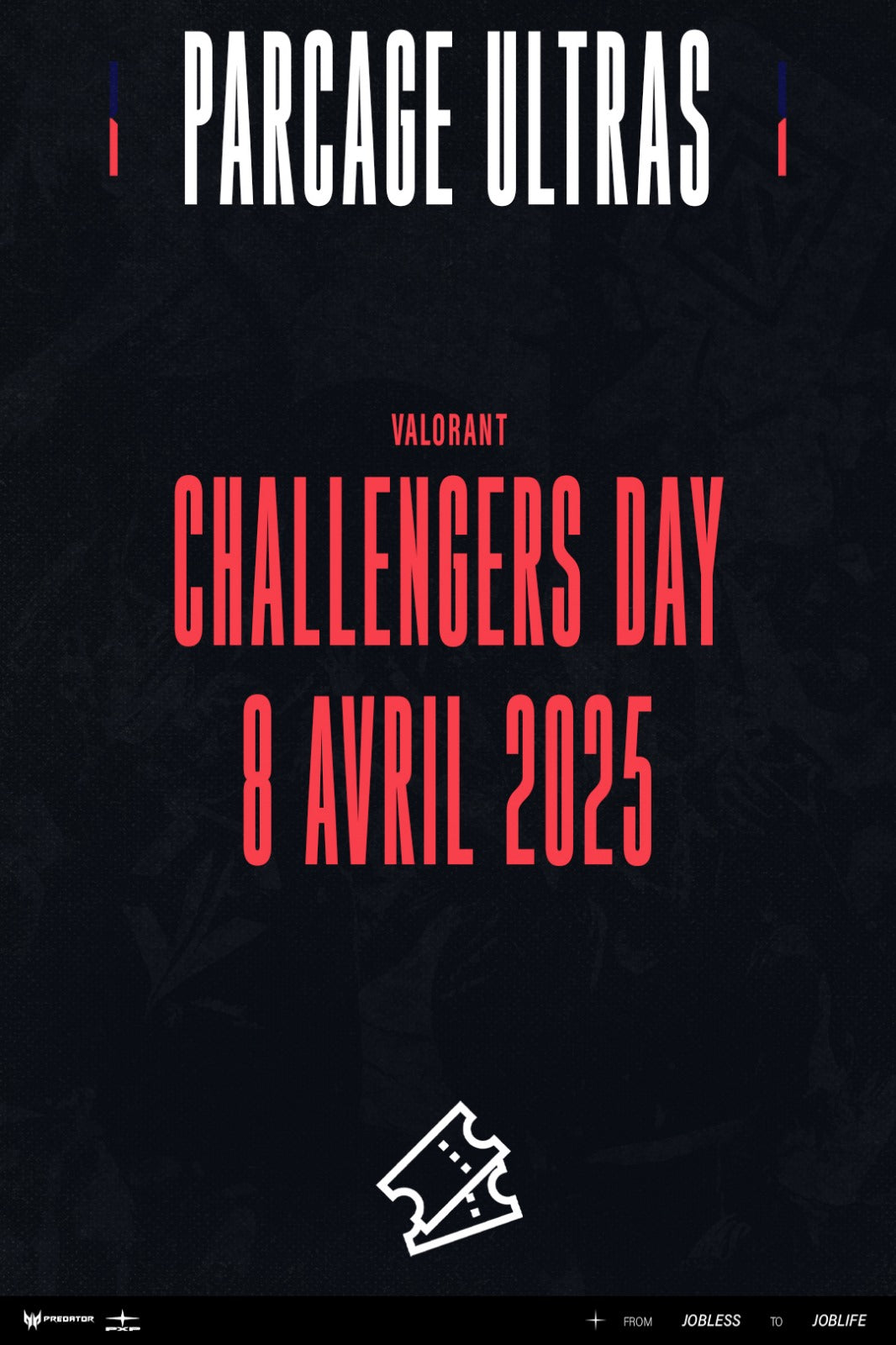 Place "Challengers Day France" Parcage Joblife